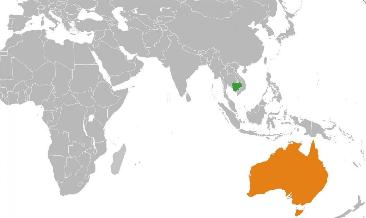 كمبوديا خريطة العالم خريطة