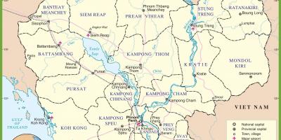 خريطة كمبوديا السياسية